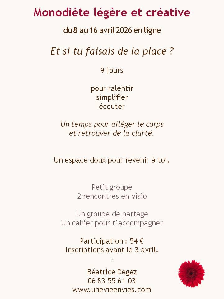 Monodiete mars 2026 v2