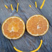 Orange smile light